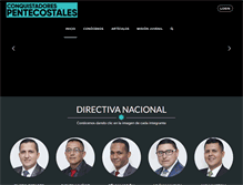 Tablet Screenshot of conquistadorespentecostales.com.co